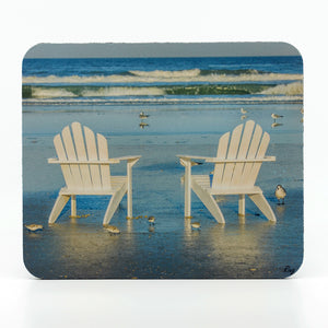 Adirondack Chairs photograph on a mouse pad