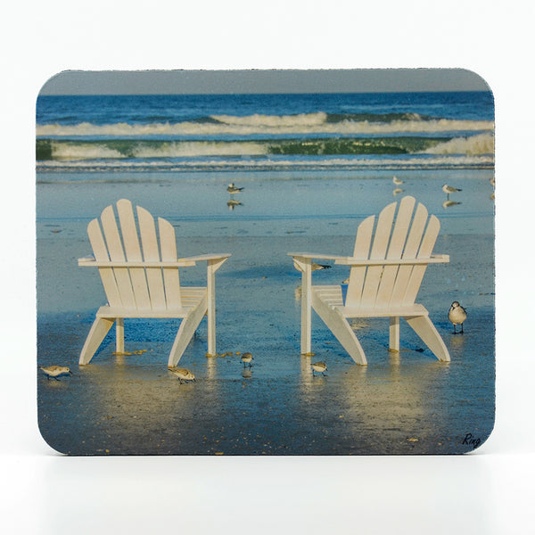 Adirondack Chairs photograph on a mouse pad