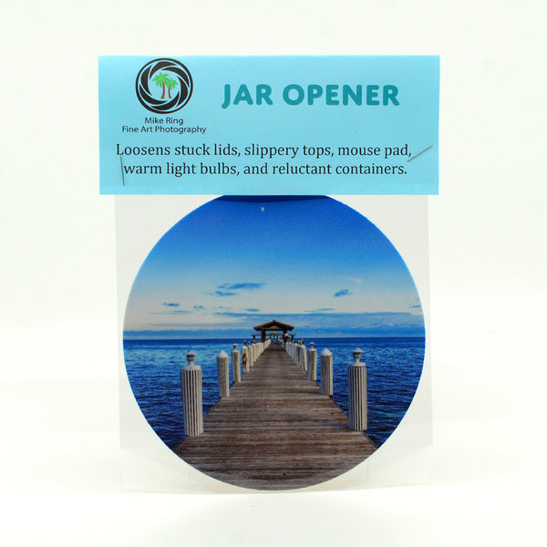 Cheeca Lodge Dock in Florida Keys photograph on a jar opener