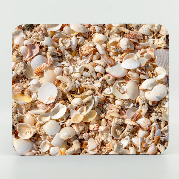 Mouse Pad of a cluster of shells on the beach.