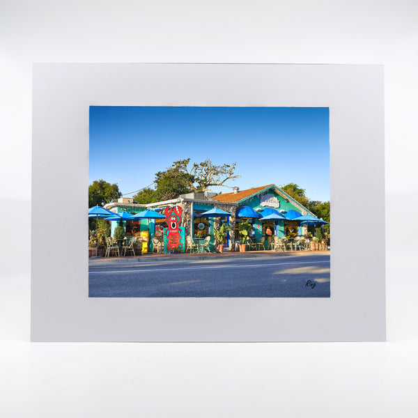 Artwork of Cafe Heavenly Restaurant in New Smyrna Beach, Florida