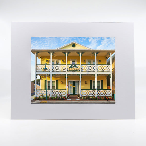 Artwork of Inn on the Avenue on Flagler Avenue in New Smyrna Beach, Florida