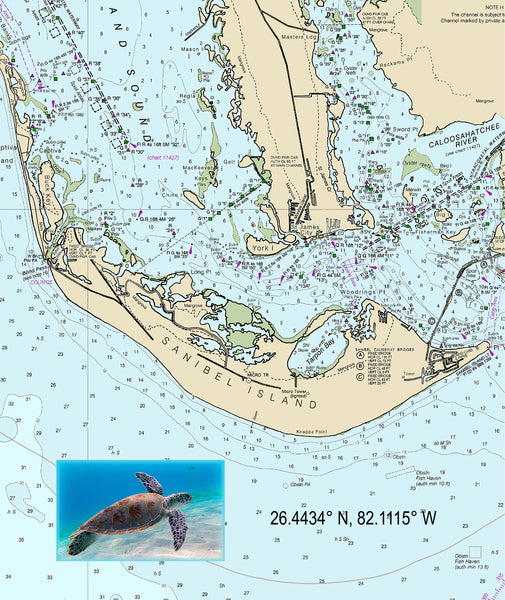 Sanibel Island Chart Gifts