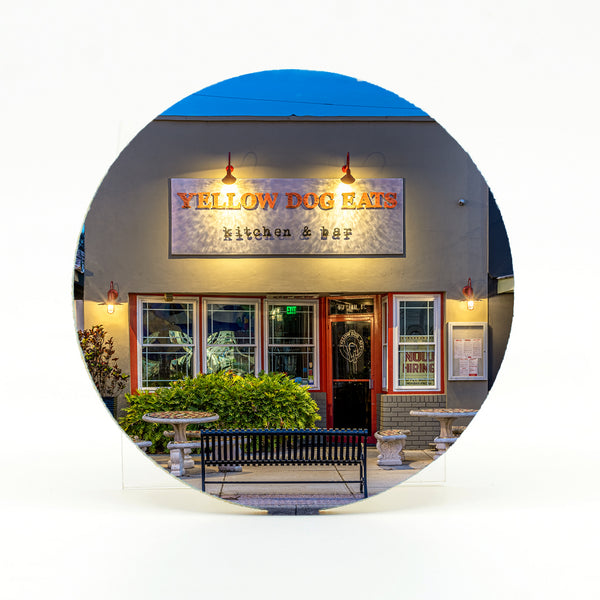 Rubber Home Coaster of Yellow Dog Eats in New Smyrna Beach, Florida