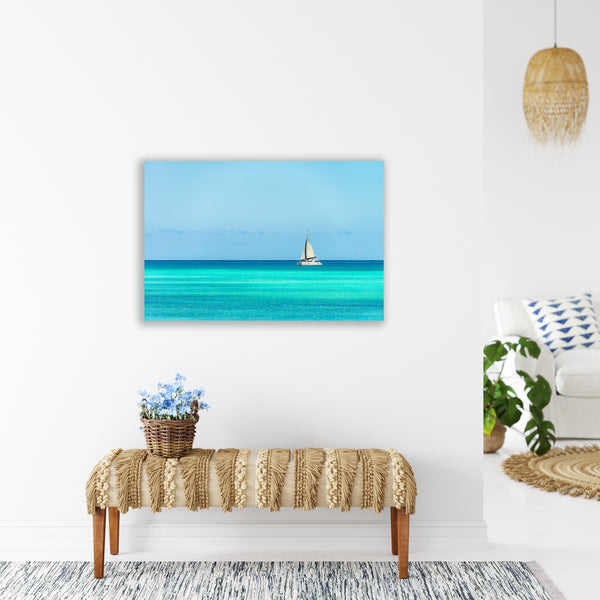 A sailboat taking tourists for a peaceful ride  Photograph