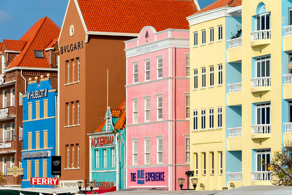 A photo of the colorful Dutch architecture in Curacao