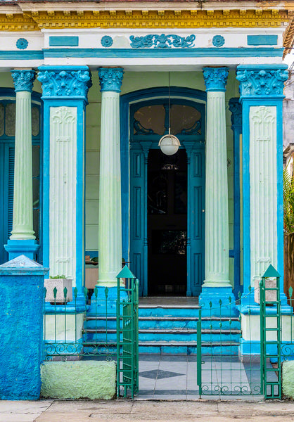A photo of a colorful building in Havana, Cuba