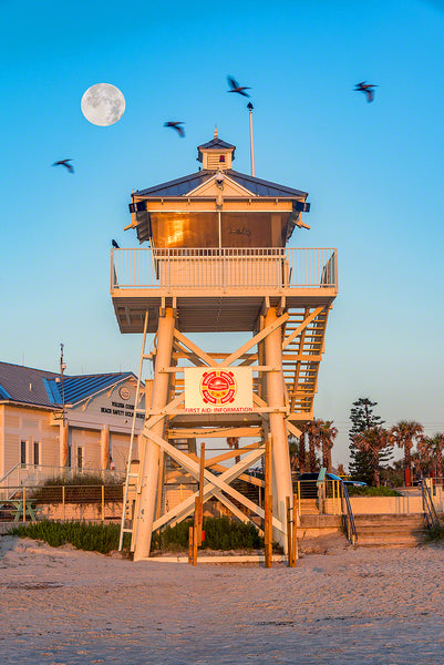 a photo of the Ocean Rescue center on New Smyrna Beach