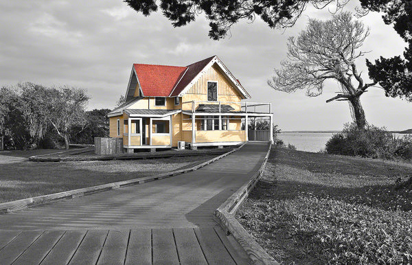 A photo of the care takers house at Seminole Rest in Canaveral National Seashore Park