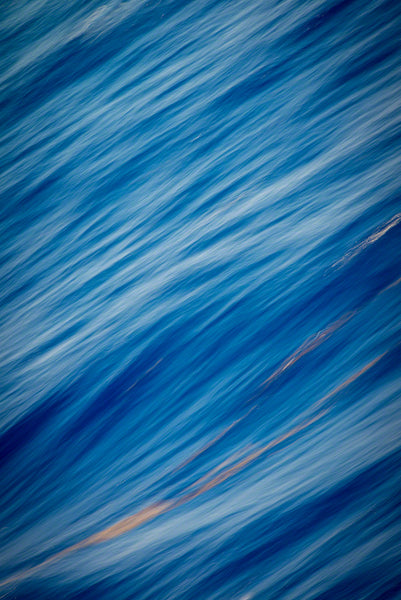 A photo of the swirling water of the Caribbean Sea