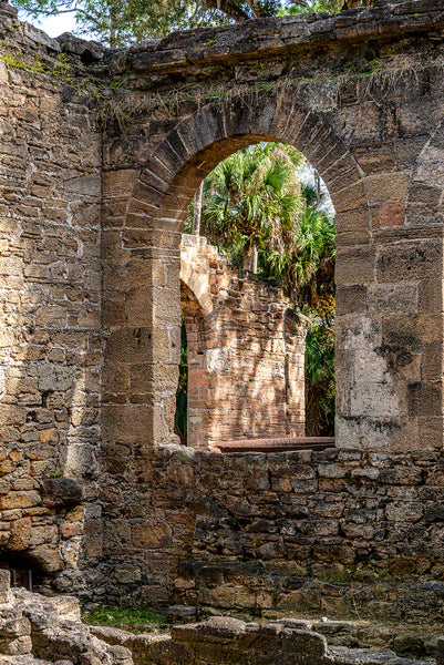 A photo by Mike Ring of Sugar Mill Ruins in New Smyrna Beach, Florida.