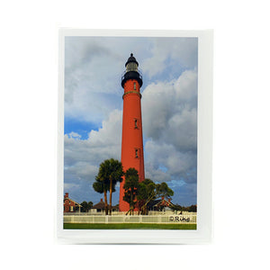 Ponce Inlet Lighthouse photograph on greeting card