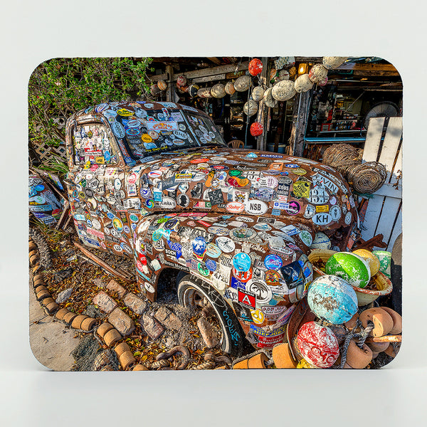 Bo Fish Wagon in Florida Keys photograph on a mouse pad