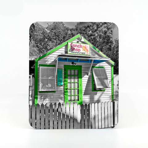 Conch Shop in Florida Keys photograph on a mouse pad