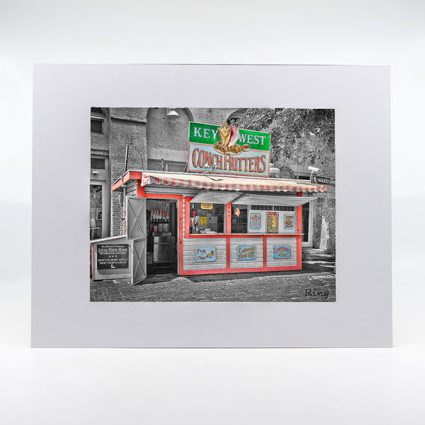 Conch Fritters Food Stand in Florida Keys photography artwork