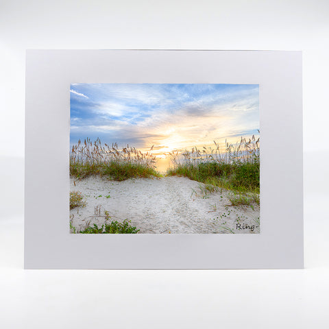 Sunrise on the beach photography artwork