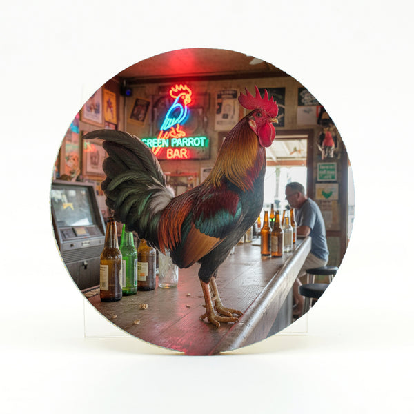 Key West Rooster in Bar 1 Gifts