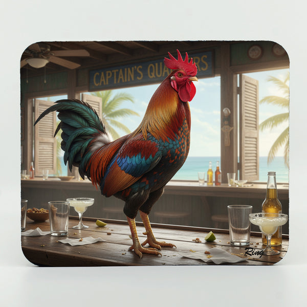 Key West Rooster in Bar 2 Gifts