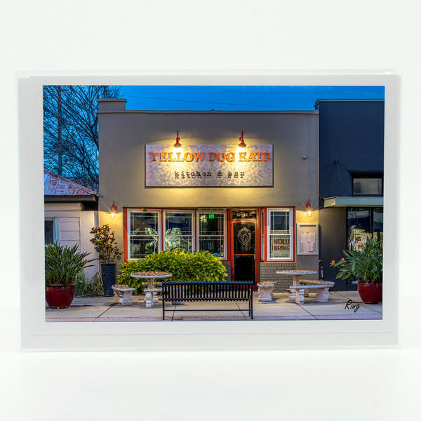 Greeting Card of Yellow Dog Eats in New Smyrna Beach, Florida