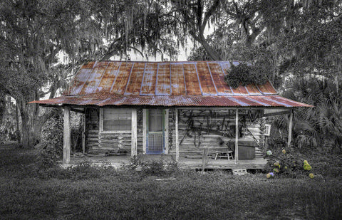 A photo of an old Florida Cabin