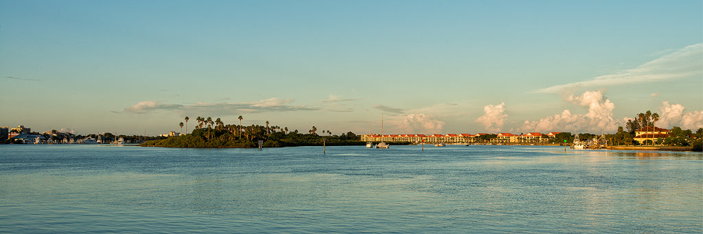 A panoramic view of Chicken Island in New Smyrna Beach, Florida