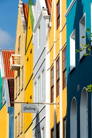 A photo of the colorful Dutch architecture in Curacao