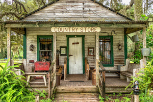A photo of an old country store