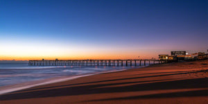 A early morning photo of the Flagler Beach Fishing Pier
