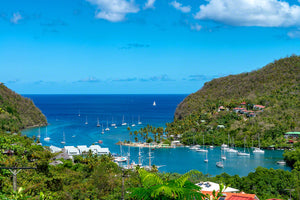 A photo of beautiful Marigot Bay in St. Lucia