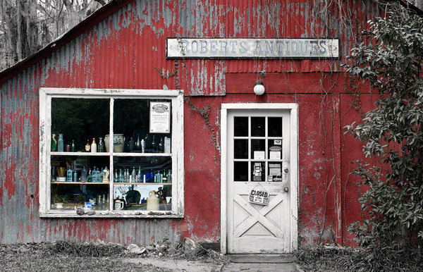 A photo of an old Antique Store.